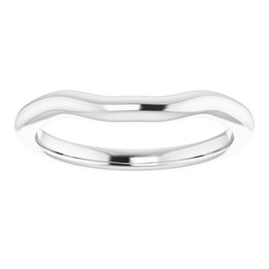 Sterling Silver Band for 10 mm Asscher Ring