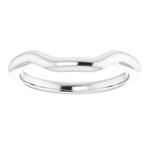 Sterling Silver Band for 10 mm Square Ring