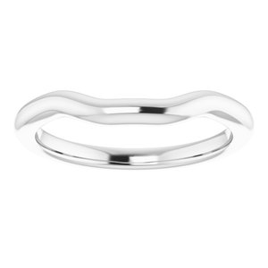 Sterling Silver Band for 9 mm Square Ring