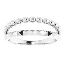 Load image into Gallery viewer, Beaded &amp; Geometric Stacked Ring   
