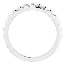 Load image into Gallery viewer, Sterling Silver Beaded &amp; Geometric Stacked Ring

