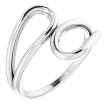 Charger l'image dans la galerie, Sterling Silver Loop Bypass Ring
