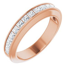 Charger l&#39;image dans la galerie, 14K Rose 3/4 CTW Diamond Matching Band
