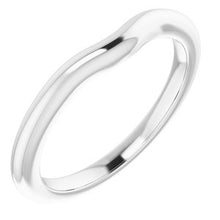 Charger l&#39;image dans la galerie, Sterling Silver Band for 9x9 mm Heart Ring
