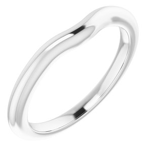 Sterling Silver Band for 9x9 mm Heart Ring
