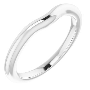 Sterling Silver Band for 9 mm Square Ring