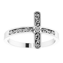 Load image into Gallery viewer, Sideways Cross Ring   
