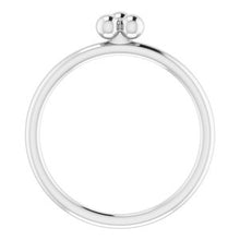 Load image into Gallery viewer, Sterling Silver Stackable Beaded Ring
