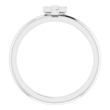 Charger l'image dans la galerie, Sterling Silver Stackable Cross Ring
