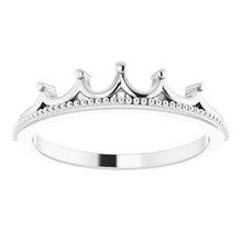 Load image into Gallery viewer, Stackable Crown Ring 
