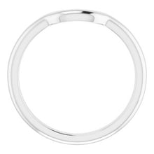 Load image into Gallery viewer, Sterling Silver Band for 7x5 mm Emerald Ring

