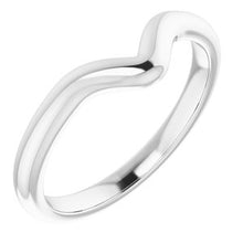 Load image into Gallery viewer, Sterling Silver Band for 8x8 mm Heart Ring
