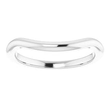 Charger l'image dans la galerie, Sterling Silver Band for 7 x 5 mm Emerald Ring
