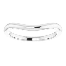 Charger l'image dans la galerie, Sterling Silver Band for 6 x 6 mm Square Ring
