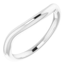 Charger l'image dans la galerie, Sterling Silver Band for 7 x 7 mm Cushion Ring
