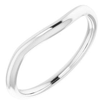 Charger l'image dans la galerie, Sterling Silver Band for 9 mm Cushion Ring
