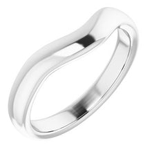 Charger l'image dans la galerie, Sterling Silver Band for 7.4 mm Round Ring
