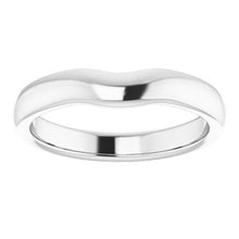 Charger l'image dans la galerie, Sterling Silver Band for 5 mm Cushion Ring
