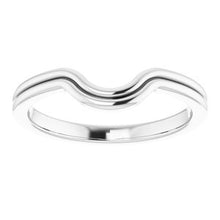 Charger l'image dans la galerie, Sterling Silver Band for 9x7 mm Emerald Ring
