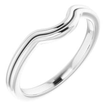 Load image into Gallery viewer, Sterling Silver Band for 10 mm Cushion Ring
