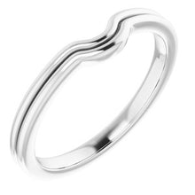 Charger l'image dans la galerie, Sterling Silver Band for 6x4 mm Oval Ring
