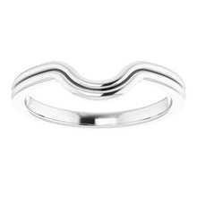 Charger l'image dans la galerie, Sterling Silver Band for 10x8 mm Emerald Ring
