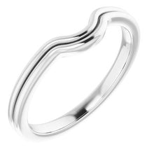 Load image into Gallery viewer, Sterling Silver Band for 7x5 mm Emerald Ring
