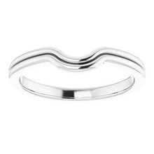 Load image into Gallery viewer, Sterling Silver Band for 7x5 mm Emerald Ring
