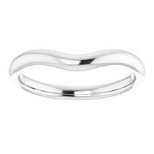 Load image into Gallery viewer, Sterling Silver Band for 9x7 mm Emerald Ring
