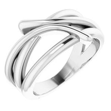 Load image into Gallery viewer, Sterling Silver Bypass Freeform Ring
