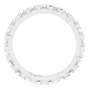 14K White 1 1/5 CTW Diamond Eternity Band