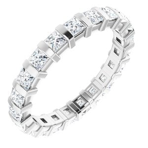 Bracelet éternité diamant 14K blanc 1 1/5 CTW