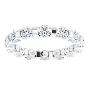 Bracelet d'éternité en diamant 14K blanc 1 5/8 CTW