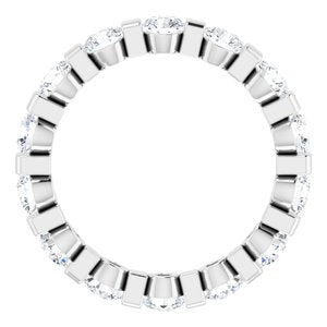 Bracelet d'éternité en diamant 14K blanc 1 5/8 CTW