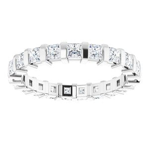 Bracelet éternité diamant 14K blanc 1 1/5 CTW