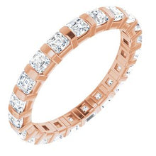 Load image into Gallery viewer, 14K Rose 1 1/5 CTW Diamond Eternity Band
