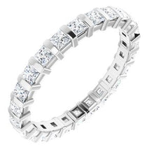 Load image into Gallery viewer, 14K White 9/10 CTW Diamond Eternity Band
