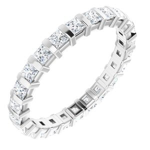 14K White 9/10 CTW Diamond Eternity Band
