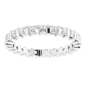 14K White 9/10 CTW Diamond Eternity Band