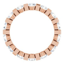 Load image into Gallery viewer, 14K Rose 1 1/2 CTW Diamond Eternity Band
