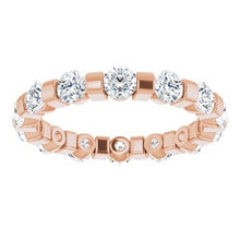 Load image into Gallery viewer, 14K Rose 1 1/2 CTW Diamond Eternity Band
