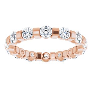 14K Rose 1 1/2 CTW Diamond Eternity Band