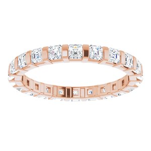 14K Rose 1 1/8 CTW Diamond Eternity Band