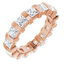 Charger l&#39;image dans la galerie, Bracelet d&#39;éternité diamant 14K Rose 2 3/8 CTW
