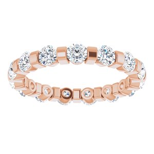 14K Rose 1 1/2 CTW Diamond Eternity Band
