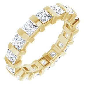 Bracelet d'éternité en diamant 14K jaune 2 1/2 CTW
