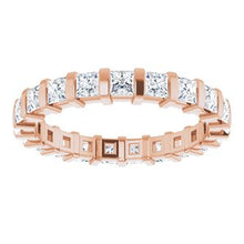 Load image into Gallery viewer, 14K Rose 1 1/2 CTW Diamond Eternity Band
