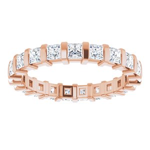 14K Rose 1 1/2 CTW Diamond Eternity Band