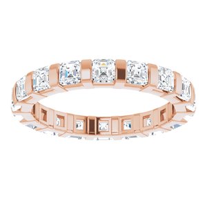 Bracelet éternité diamant 14K Rose 1 3/4 CTW