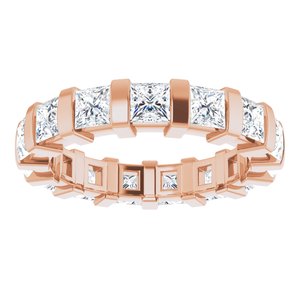 Bracelet d'éternité diamant 14K Rose 2 3/8 CTW